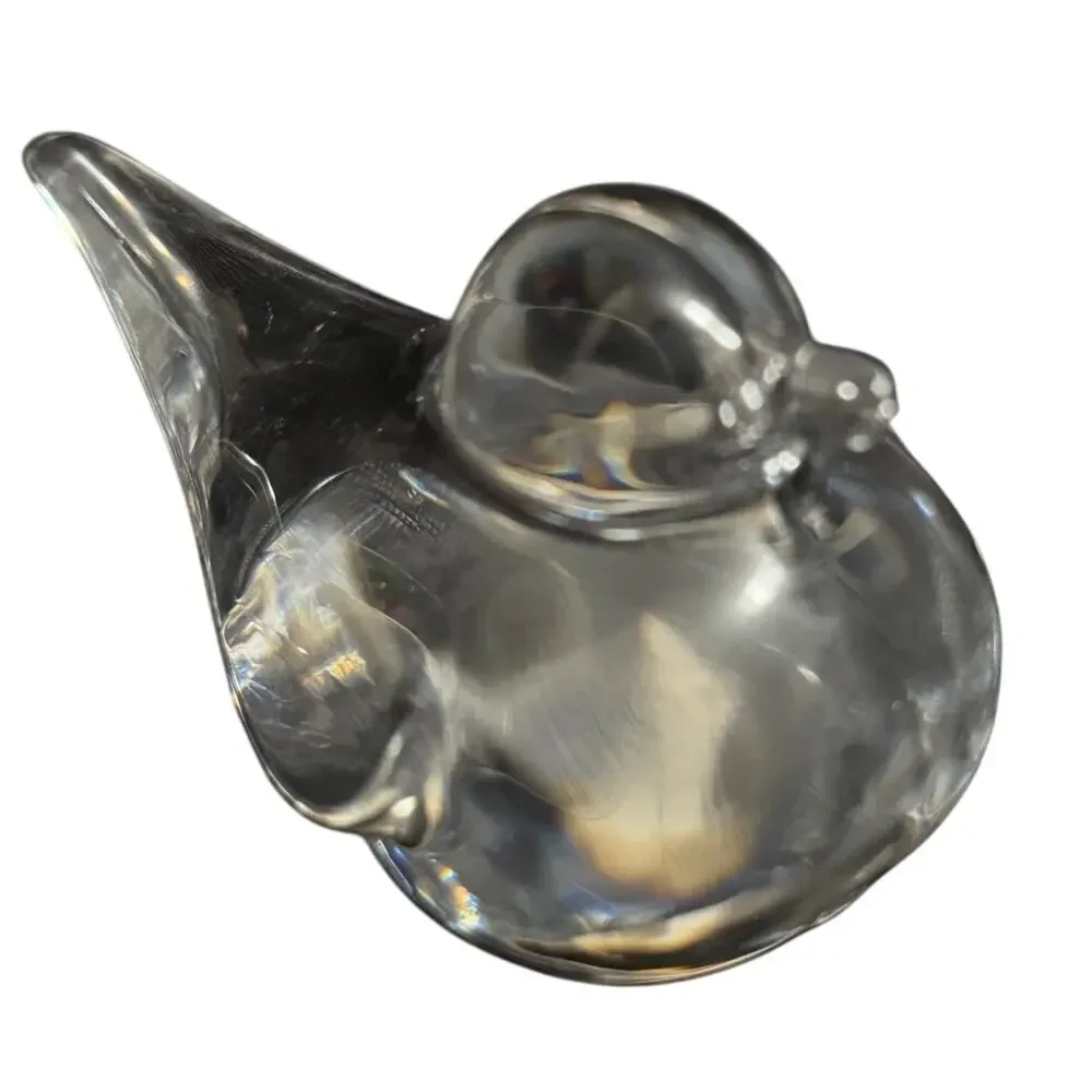 Dawn France Signed Glass Bird Sculpture - 2.5